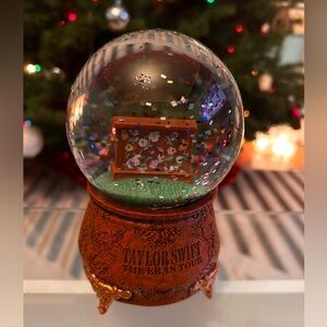 Taylor Swift The Eras Tour Festive Snow Globe with Orange Base